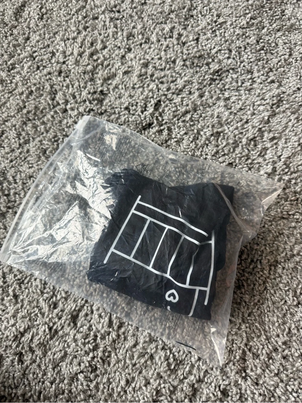 NWT Baby Onesie with Crib Graphic - Black